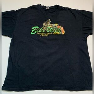 Daytona Beach Florida‎ 74s Bike Week 2015 Men's Size 2XL Black T Shirt Cotton